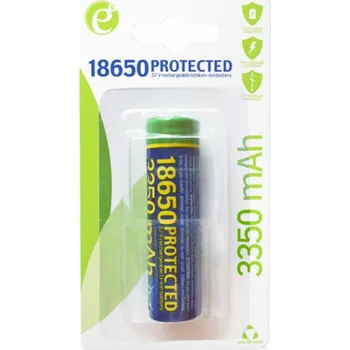 Článková baterie GEMBIRD Lithium-ion 18650 battery, protected, 3350