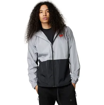 Cyklistická bunda Fox Leed Windbreaker M steel grey