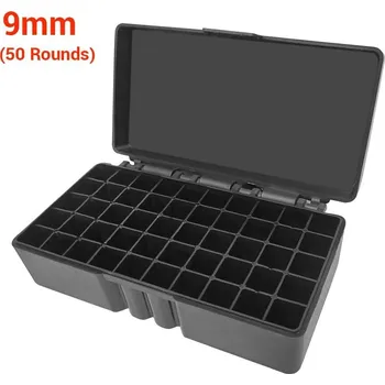 Příslušenství pro sportovní střelbu Krabička na náboje - 9 mm, černá 284c50-9mm