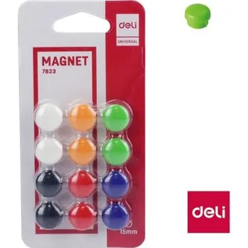 Dekorativní magnet Magnet 15mm 12ks DELI E7823 [A]
