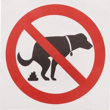 Zákaz venčení psů - SYMBOL, samolepící fólie, 92 x 92 mm Zákaz venčení psů - SYMBOL, samolepící fólie, 92 x 92 mm, Kód: 20299