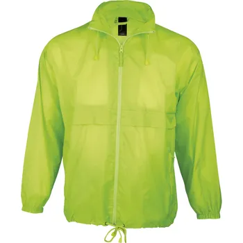Pánská casual bunda SOĽS Surf Uni větrovka SL32000 Neon lime XXL