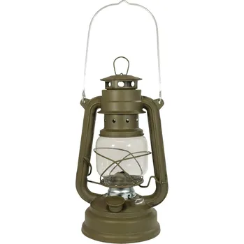 Svítilna ArmyČastolovice.cz Lampa petrolejová 25cm Hurricane ZELENÁ MATOVÁ