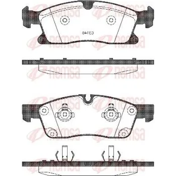 Brzdová destička Sada brzdových destiček, kotoučová brzda REMSA 1430.10