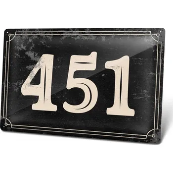 Domovní cedule Domovní číslo RETRO - Plechová cedulka "Royal King" Plechová cedulka - Domovní číslo "Royal King", 300 x 200 mm, Kód: 26447