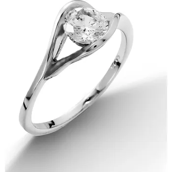 Prsten NUBIS® Stříbrný prsten se zirkonem - velikost 60 - NB-5028-60