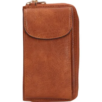Kabelka Dámská peněženko-kabelka na mobil Meet & Match Melanie - koňak