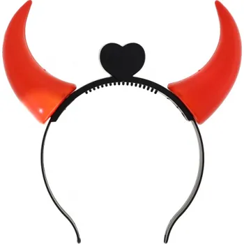 Party dekorace Dekomark Čertovské rohy na čelence - svítící