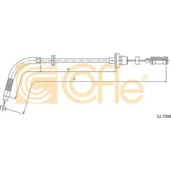 Plynové lanko COFLE Lanko plynu 127308
