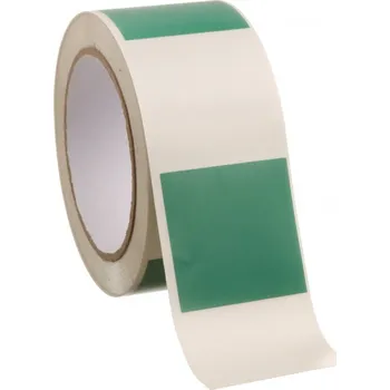 Samolepící dekorace Označení prosklených dveří, čtverce 50 x 50 mm Samolepka 50 x 50 mm tl. 0.1 mm, délka 1m - zelený - Kód: 04656