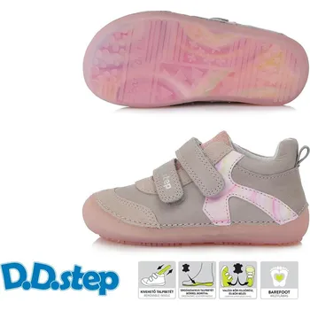 Dívčí polobotky Celoroční obuv DDstep barefoot S063-41948BM Grey dívčí Velikost: 35