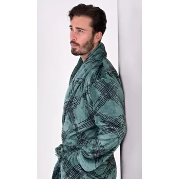 Pánský župan Pánský župan se šálovým límcem Vienetta Secret Harry zelená M