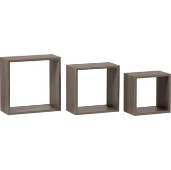 police Nástěnné poličky VICENTE, sada 3 ks, dub sonoma + vyzvednutí ZDARMA