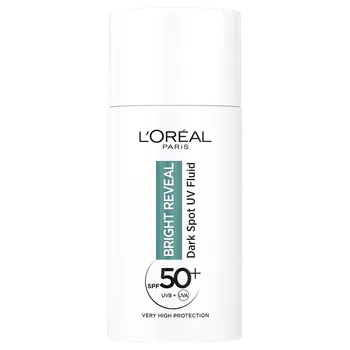 Opalování L'Oréal Paris Bright Reveal tekutina snižující zabarvení obličeje s SPF50, 30 ml