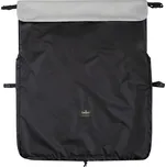 Nepadací deka černá + velvet světle šedá