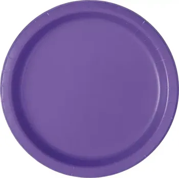 Talíř EKO Talířky papírové - fialové 23cm 8ks