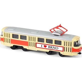 autíčko Rappa Kovová česká retro tramvaj Brno 16 cm