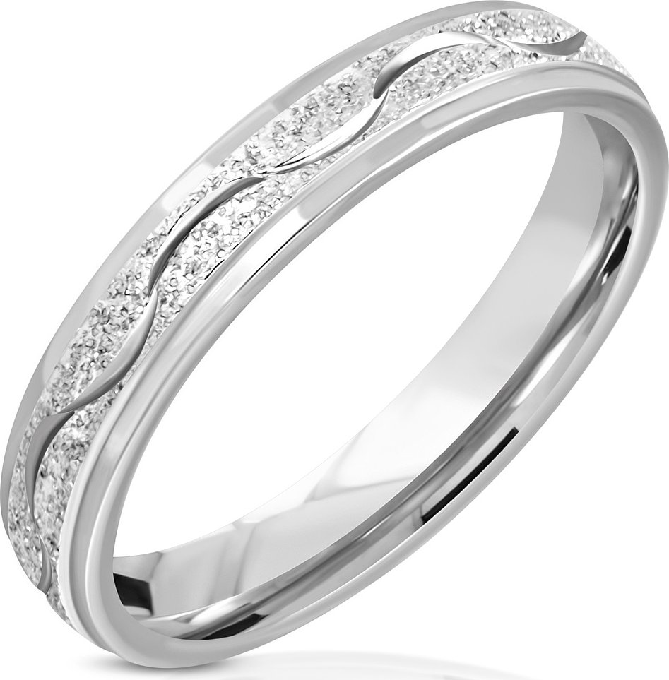 NUBIS® NSS3003 Dámský snubní prsten ocel - velikost 58 - NSS3003-58