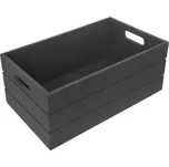 Antracitový dřevěný úložný box 36x26x15 cm – Orion ID_1631548