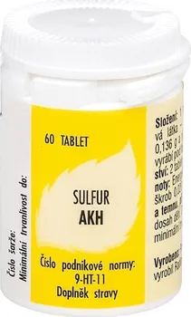 Homeopatikum AKH Sulfur 60 tbl.