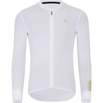 cyklistický dres HOLOKOLO Cyklistický dres s dlouhým rukávem letní - VICTORIOUS GOLD ELITE - bílá XL