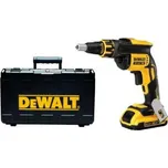 Aku bezuhlíkový šroubovák na sádrokarton 18 V Li-Ion 2x2,0 Ah DeWALT DCF620D2