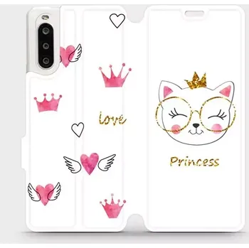 Pouzdro na mobilní telefon Knížkové flip pouzdro Mobiwear - Sony Xperia 10 II - MH03S - Kočička princess (Flipové knížkové vyklápěcí pouzdro Mobiwear na mobilní telefon Sony Xperia 10 II s pěkným motivem MH03S - Kočička princess)