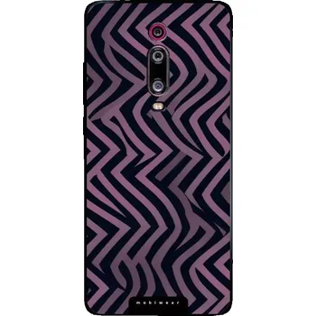 Pouzdro na mobilní telefon Lesklý kryt Mobiwear Glossy - Xiaomi Mi 9T Pro - GA55G Fialové klikyháky (Prémiové lesklé pouzdro, obal, kryt Mobiwear Glossy na mobil Xiaomi Mi 9T Pro - GA55G Fialové klikyháky, materiál Plast + TPU silikon - krytí po všech stranách, neošoupatelný potisk
