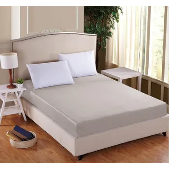 Prostěradlo Prostěradlo Mako-Jersey s lycrou Světle šedá - 60x120 cm postýlka