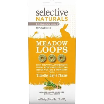 Krmivo pro hlodavce SUPREME Selective Naturals Snack Meadow Loops 60g