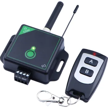 Pohon brány GSM ovladač bran a vrat až pro 10+10(Dálkový ovladač) uživatelů, nap. 12/24 V AC/DC