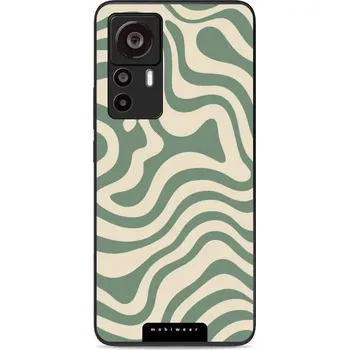 Pouzdro na mobilní telefon Lesklý kryt Mobiwear Glossy - Xiaomi 12T / 12T Pro - GA57G Zelené a béžové zkrouceniny (Prémiové lesklé pouzdro, obal, kryt Mobiwear Glossy na mobil Xiaomi 12T / 12T Pro - GA57G Zelené a béžové zkrouceniny, materiál Plast + TPU silikon - krytí po všech)