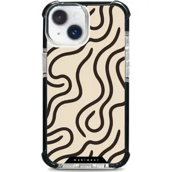 Pouzdro na mobilní telefon Odolný obal Mobiwear MagSafe Elite Bumper - Apple iPhone 14 - DA60D Linky (Odolný kryt, pouzdro, obal Mobiwear Elite Bumper na mobil Apple iPhone 14 - DA60D Linky, materiál Plast + TPU silikon + kov - zesílená ochrana telefonu, podpora MagSafe, krytí)