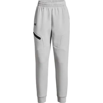 Dámské tepláky na volný čas Under Armour B UNSTOPPABLE FLEECE JOGGERS W šedé 1379846-011 - L | UK 7,5 | US 10