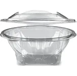 Miska (rPET) s víčkem kulatá průhledná 1000ml 50 ks