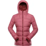 Alpine Pro ROGITA RŮŽOVÁ DÁMSKÁ ZIMNÍ PÉŘOVÁ BUNDA S DWR XS