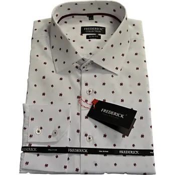 Pánská košile Pánská košile s dlouhým rukávem - střih SLIM - vzor F624 - 38