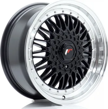 Alu kolo JR Wheels JR9 17x7,5 ET20-35 BLANK Gloss Black w/Machined Lip