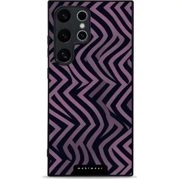 Pouzdro na mobilní telefon Lesklý kryt Mobiwear Glossy - Samsung Galaxy S24 Ultra - GA55G Fialové klikyháky (Prémiové lesklé pouzdro, obal, kryt Mobiwear Glossy na mobil Samsung Galaxy S24 Ultra - GA55G Fialové klikyháky, materiál Plast + TPU silikon - krytí po všech stranách,)