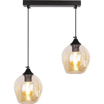 Černo-hnědý závěsný lustr Aspa pro žárovku 2x E27 - Candellux - 32-00590 - 32-00590