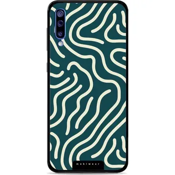 Pouzdro na mobilní telefon Lesklý kryt Mobiwear Glossy - Samsung Galaxy A30s - GA61G Béžové linky (Prémiové lesklé pouzdro, obal, kryt Mobiwear Glossy na mobil Samsung Galaxy A30s - GA61G Béžové linky, materiál Plast + TPU silikon - krytí po všech stranách, neošoupatelný potisk,)