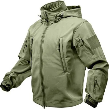 Pánská softshellová bunda ROTHCO Bunda TACTICAL s kapucí softshell ZELENÁ - L