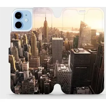 Pouzdro na mobilní telefon Flipové pouzdro Mobiwear na mobil Apple iPhone 12 Mini - M138P - New York (Flipové knížkové vyklápěcí pouzdro, obal, kryt Mobiwear na mobilní telefon Apple iPhone 12 Mini s pěkným motivem M138P - New York)