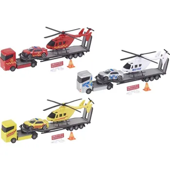 autíčko Halsall Teamsterz přeprava auta a helikoptéry - Hasiči