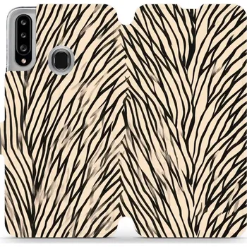 Pouzdro na mobilní telefon Flipové pouzdro Mobiwear - Samsung Galaxy A20S - VA52S V koruně stromu (Knížkové flip pouzdro, obal, kryt na mobil Samsung Galaxy A20S - VA52S V koruně stromu, materiál Umělá kůže + TPU - ochrana 360°, stojánek, silikonová vanička, magnetické zavírání)