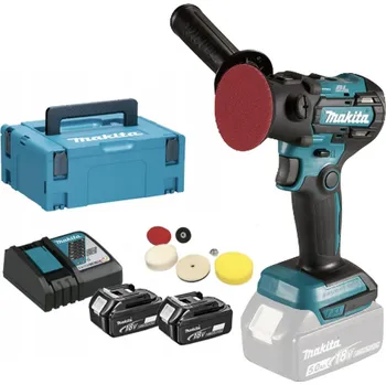 leštička Makita DPV300RTJ 2x 5,0 Ah + nabíječka + kufr