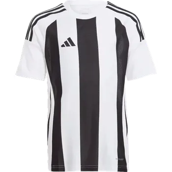 Dětský fotbalový dres Adidas Striped 24 bílo-černý