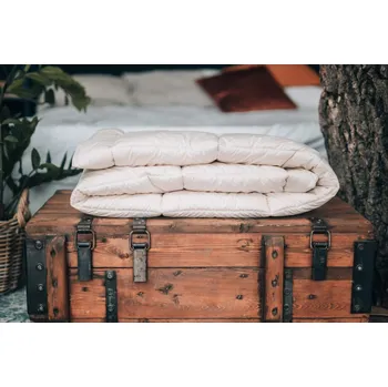 přikrývka NATUR přikrývka letní OVČÍ VLNA - 200x220 cm partnerská , 100% Bio Bavlna