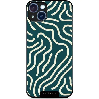 Pouzdro na mobilní telefon Lesklý kryt Mobiwear Glossy - Apple iPhone 15 Plus - GA61G Béžové linky (Prémiové lesklé pouzdro, obal, kryt Mobiwear Glossy na mobil Apple iPhone 15 Plus - GA61G Béžové linky, materiál Plast + TPU silikon - krytí po všech stranách, neošoupatelný potisk,)