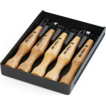 Dláto Sada řezbářských dlát MIKISYO Power Grip Black - 5 kusů
